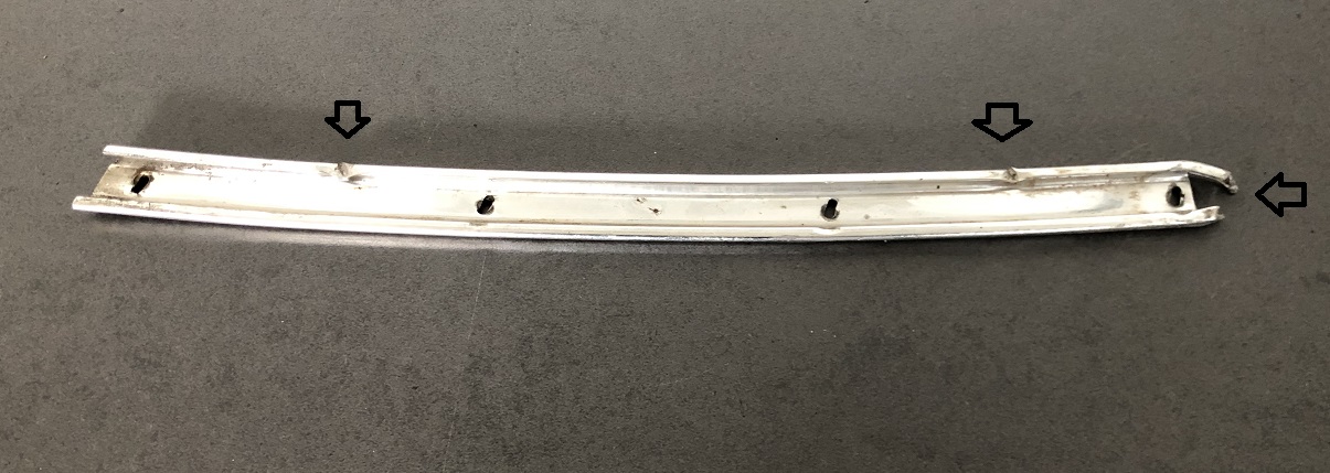 Zierleiste am Targabügel links, passend für Porsche 914
