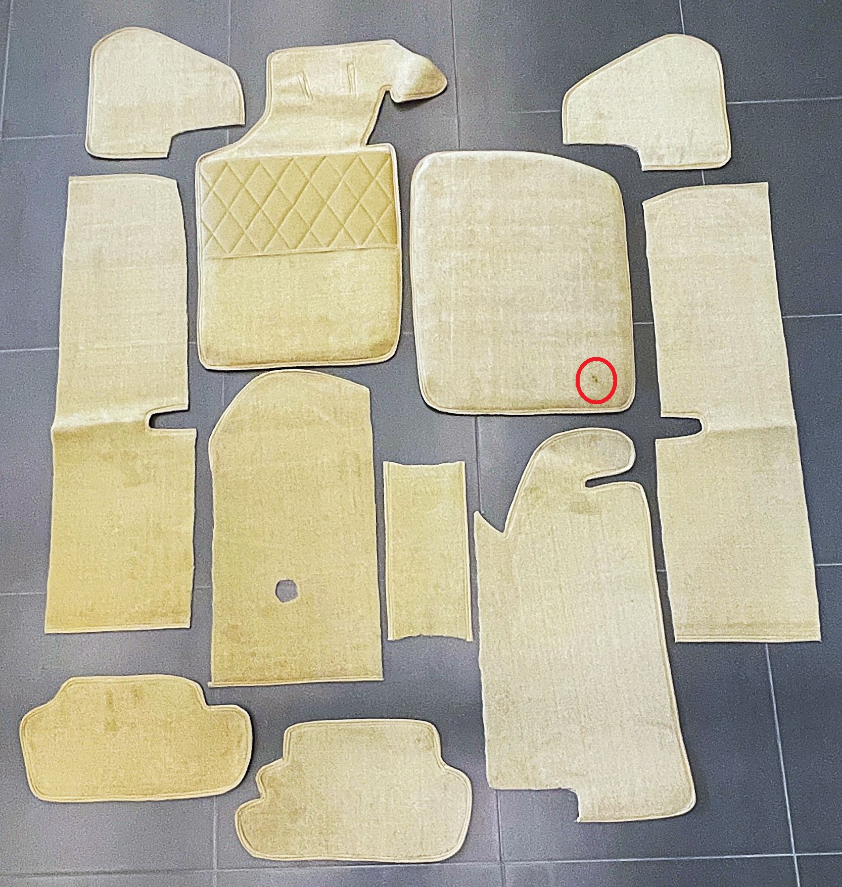 Teppichsatz beige, neu, passend für Porsche 914