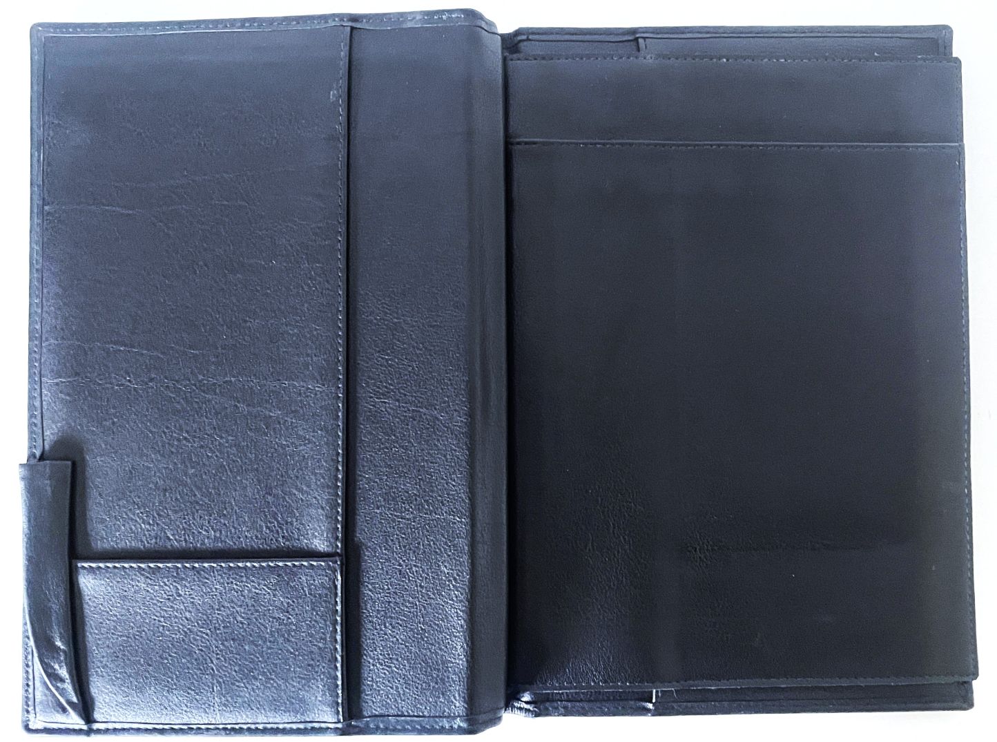 Leder-Bordmappe schwarz, original, passend für Porsche 993