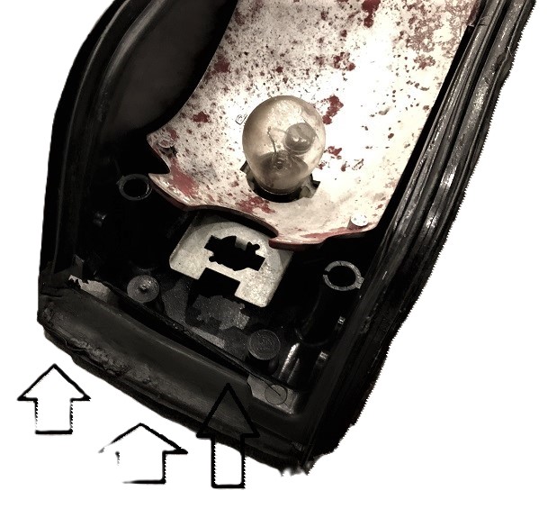 Rückleuchtengehäuse links, passend für Porsche 914