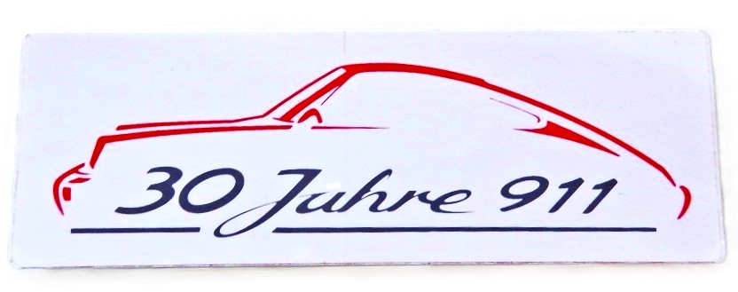 Aufkleber "30 Jahre 911", original, passend für Porsche 924 / 944