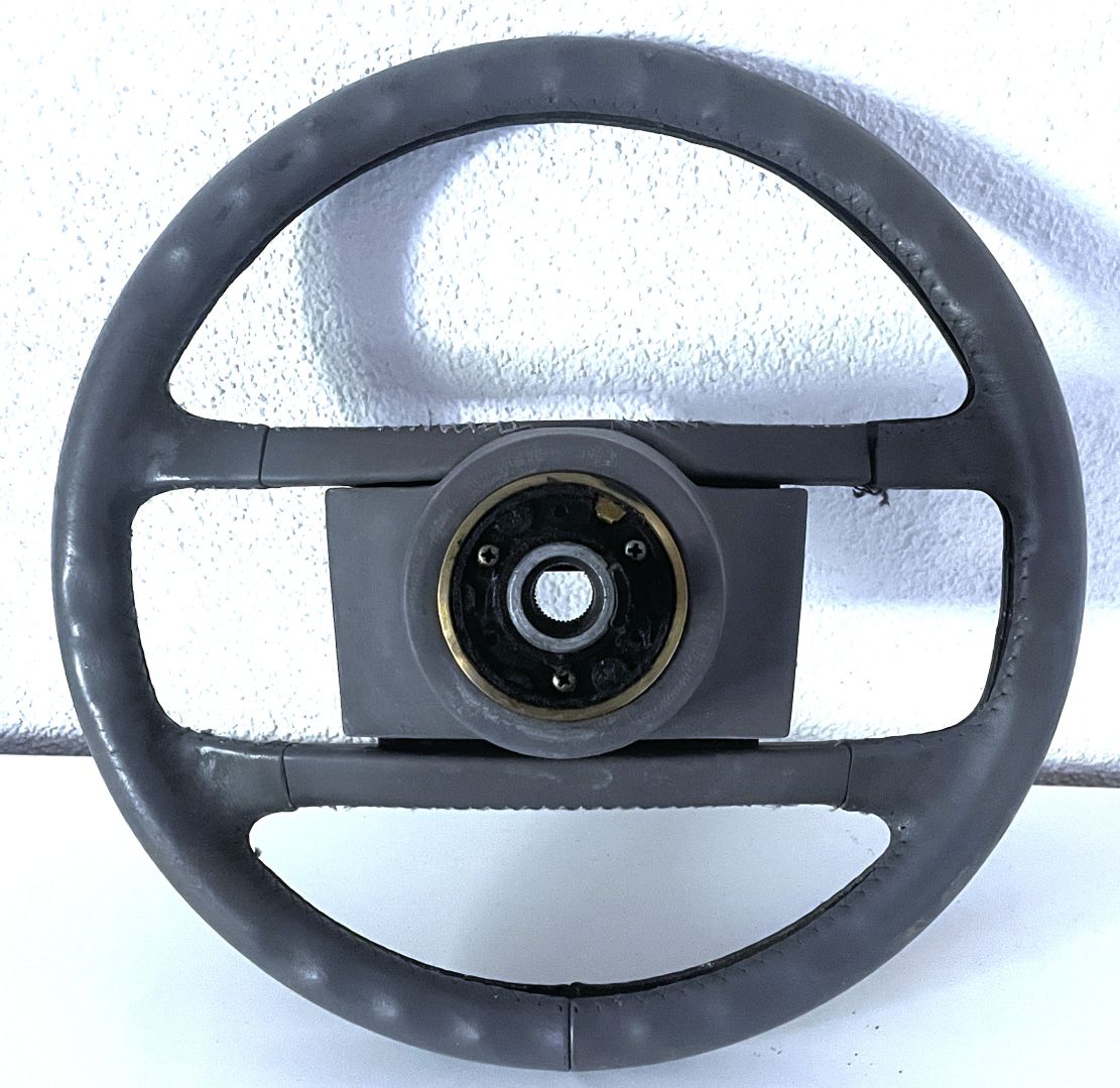 Leder-Lenkrad grau, passend für Porsche 924 / 944