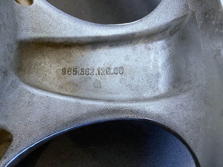 Chrom-Cup-Alufelgen 7 + 8 J 17, original, passend für Porsche 964