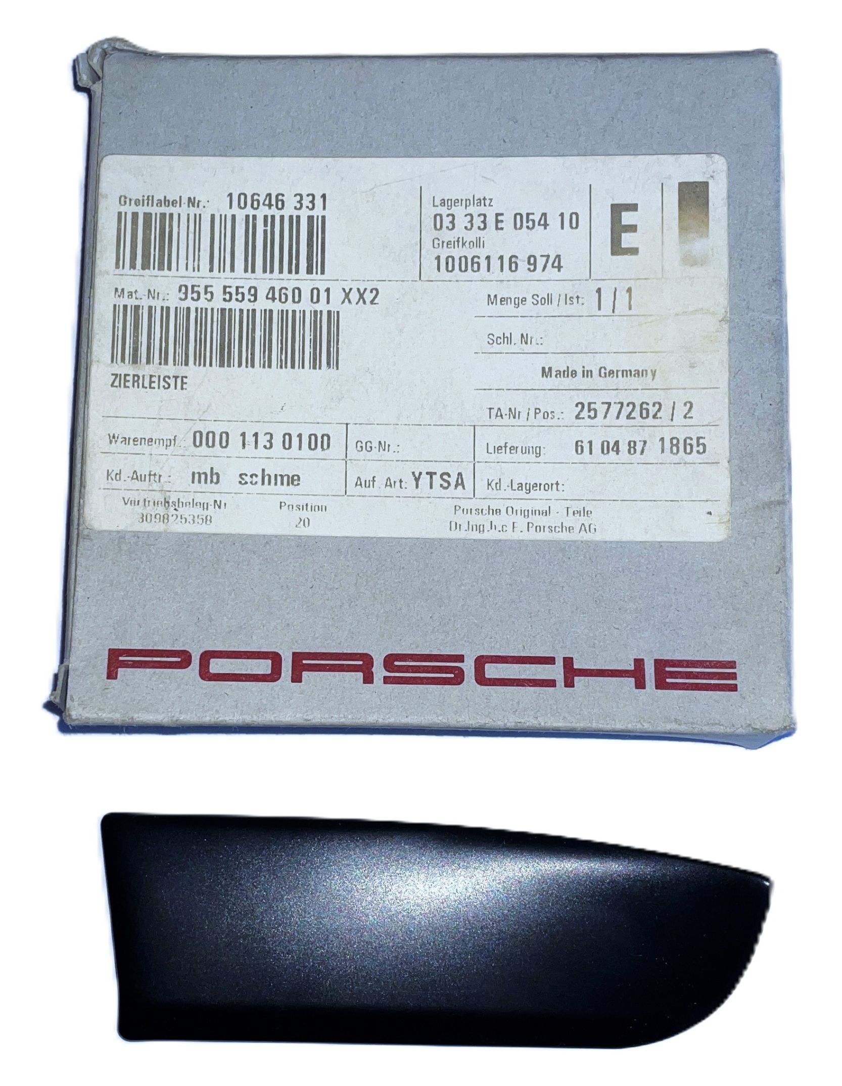 Zierleiste schwarz, neu, passend für Porsche Cayenne