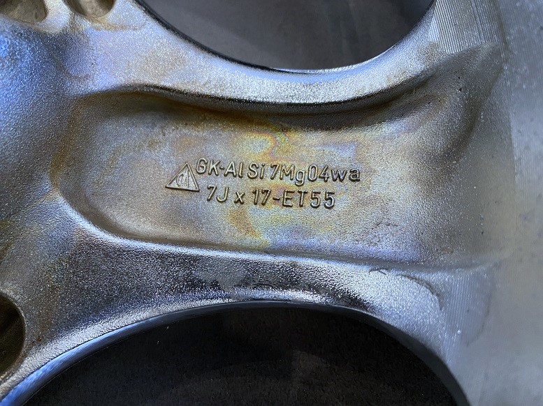 Chrom-Cup-Alufelgen 7 + 8 J 17, original, passend für Porsche 964