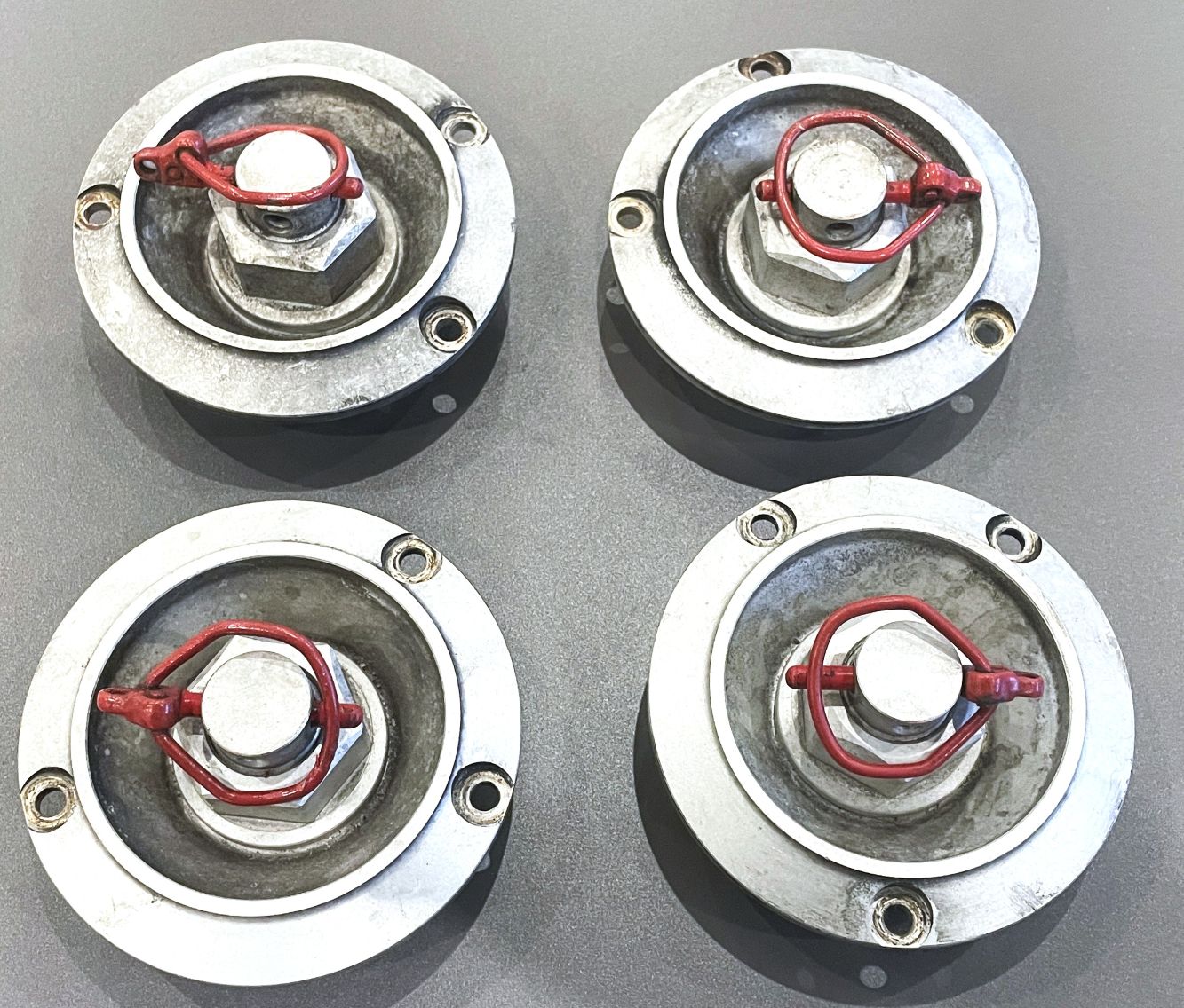 Zentralverschluss-Alu-Attrappen-Set für BBS-Rennsportfelgen, passend für Porsche 964