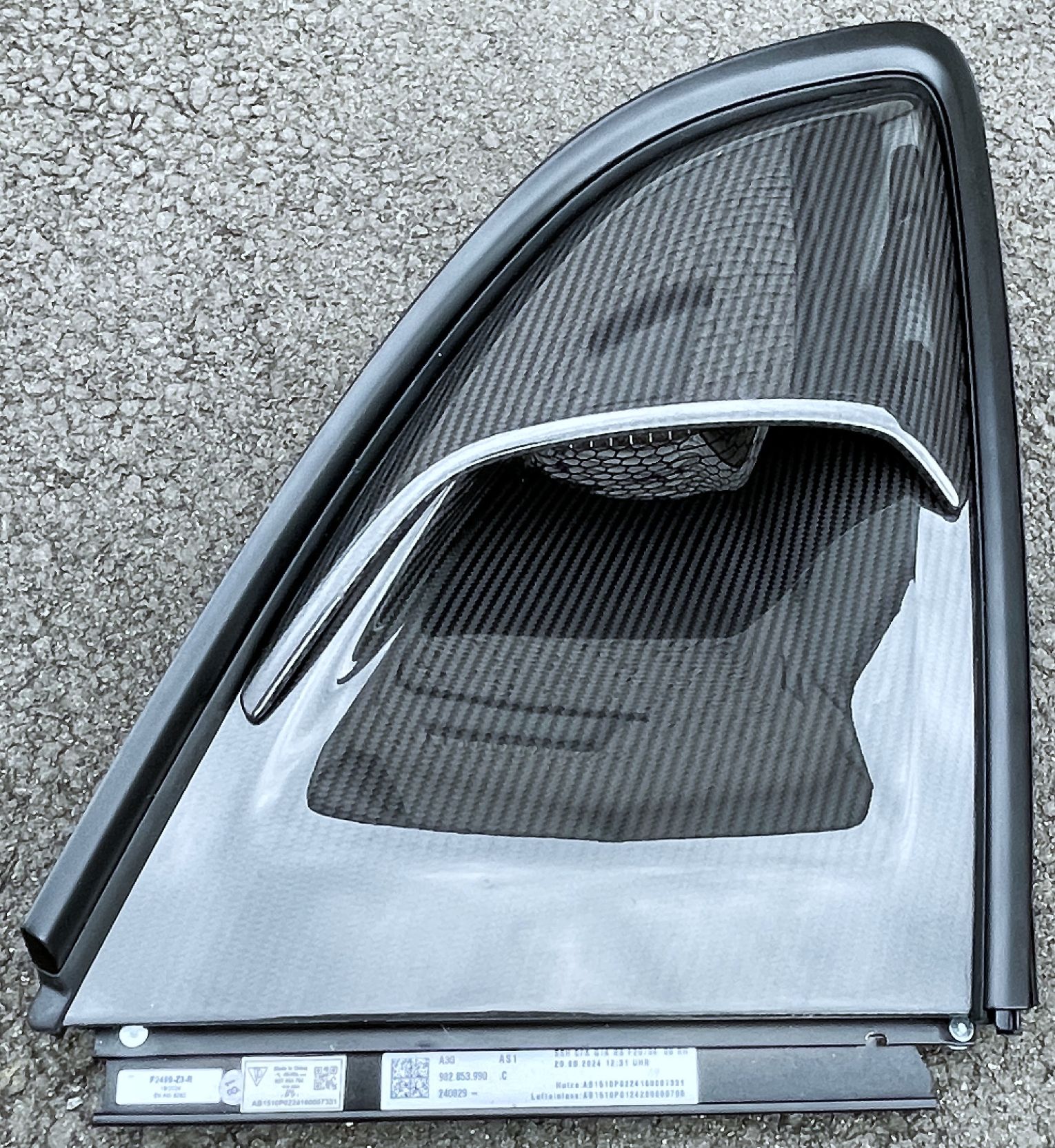 Carbon-Weissach Lufteinlass rechts, neu, passend für Porsche 718 Cayman 982 GT4 RS