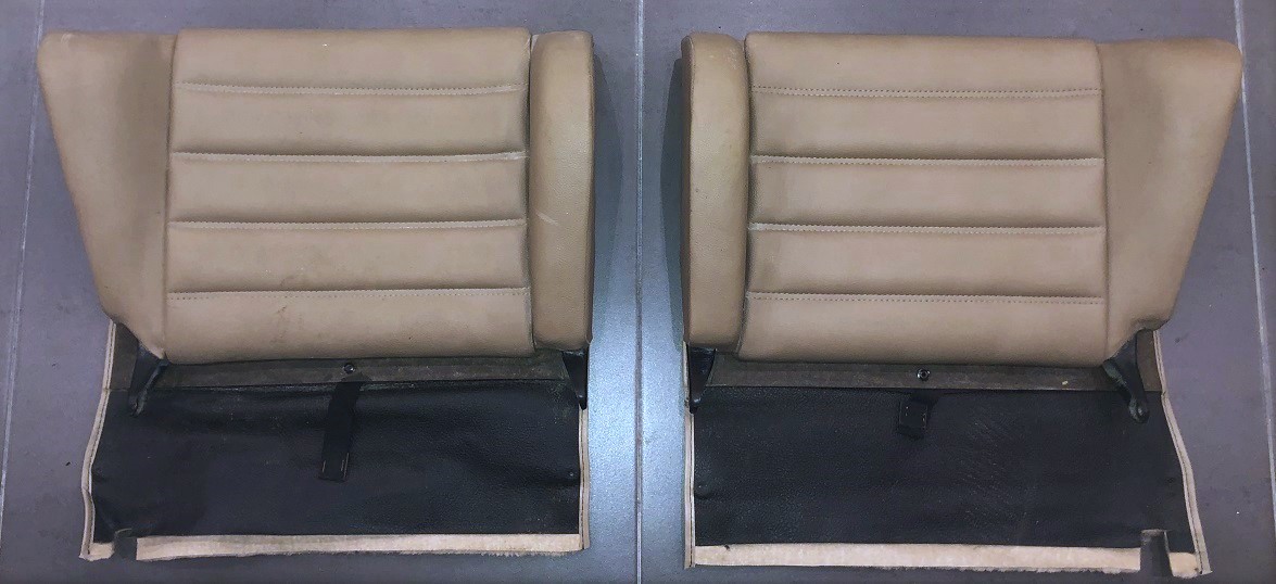 Kunstleder-Rücksitzlehnen beige, passend für Porsche 911