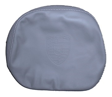 Leder-Kopfstützbezug mit Wappen vorn, passend für Cayenne 958