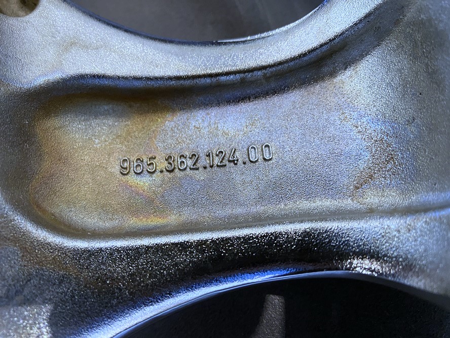 Chrom-Cup-Alufelgen 7 + 8 J 17, original, passend für Porsche 964