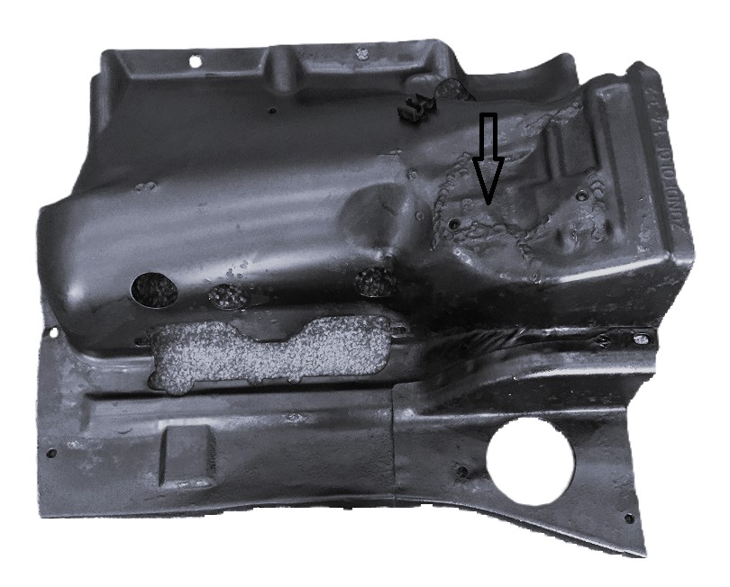 Motorblech, passend für Porsche 914