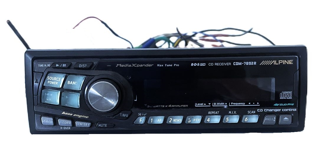 Alpine-Radio-CD-Player CDM-7892R mit RDS, passend für Porsche 924 / 944