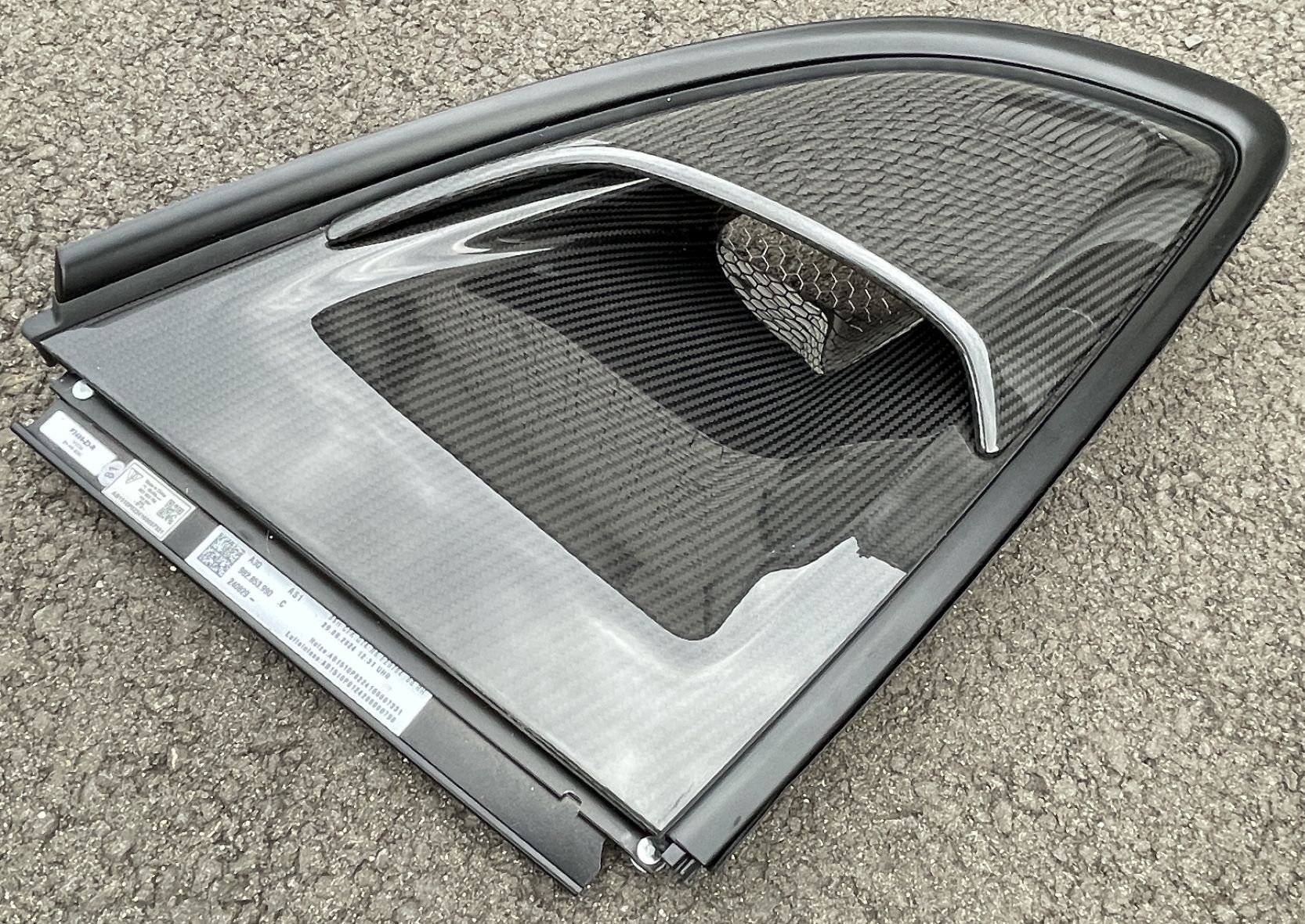 Carbon-Weissach Lufteinlass rechts, neu, passend für Porsche 718 Cayman 982 GT4 RS
