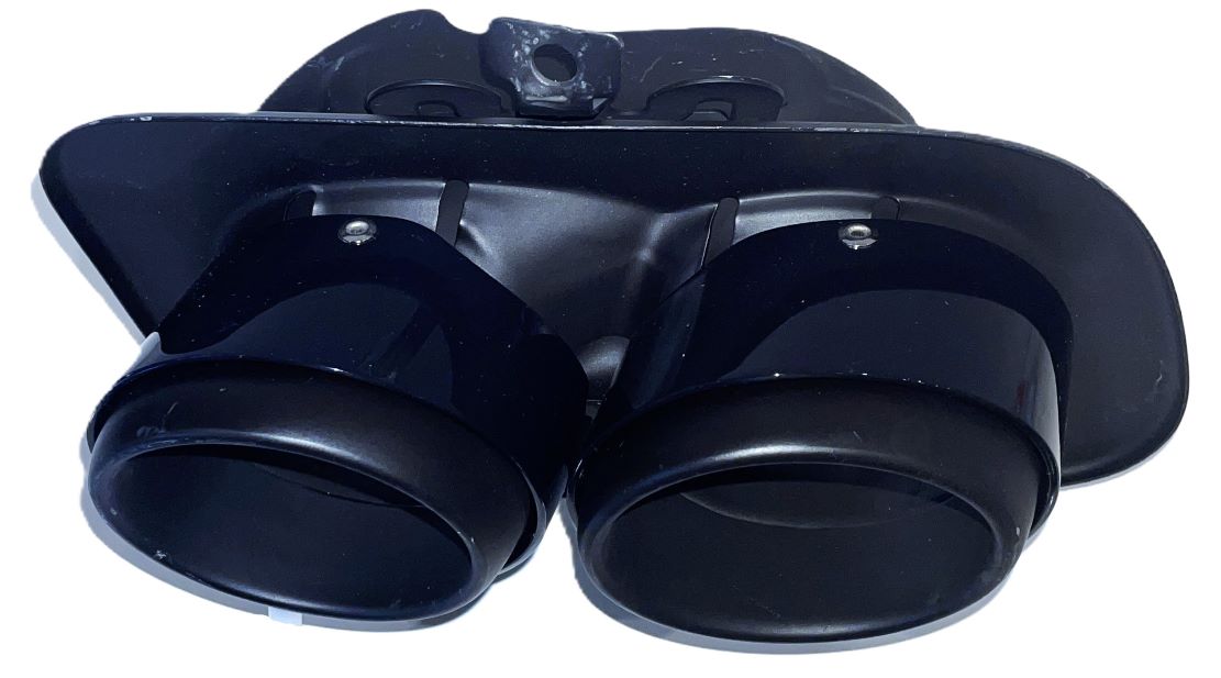 Sebring-Doppelendrohr schwarz, rechts, neu, passend für Porsche 992