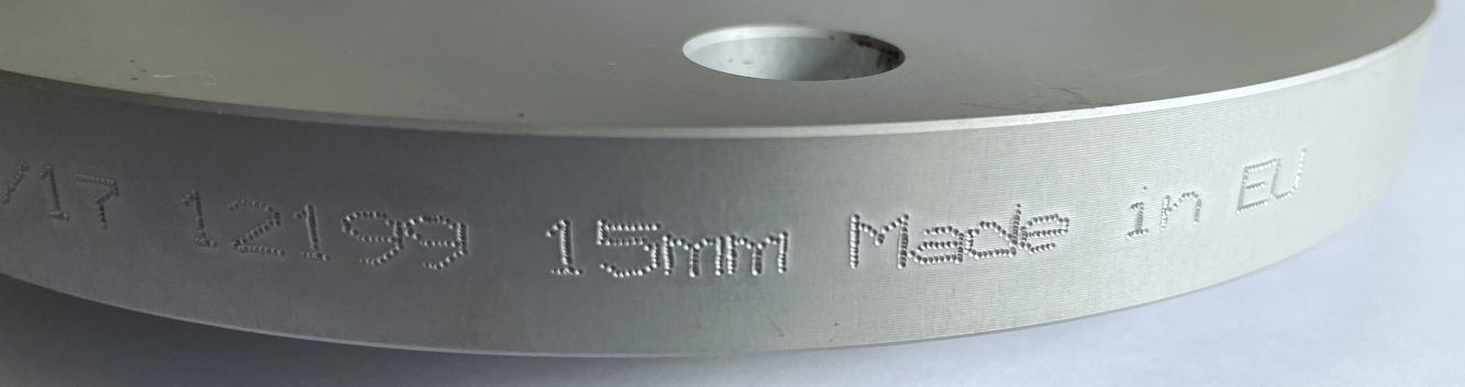 SCC-Alu-Spurverbreiterungen 2 x 15 mm, neu, passend für Porsche Cayman