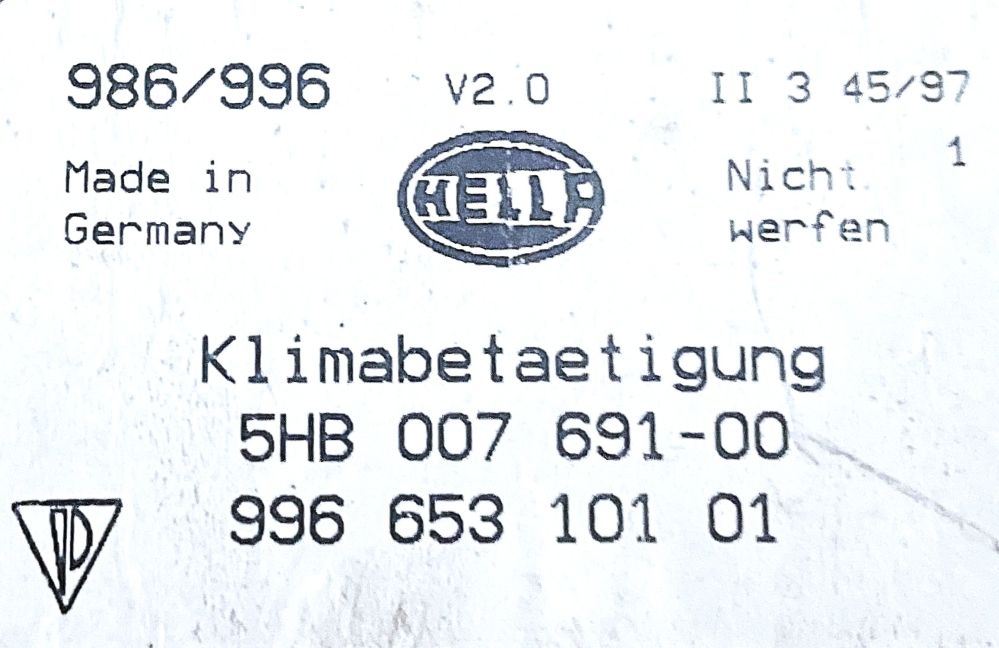 Klimaregler-Steuergerät, passend für Porsche 996