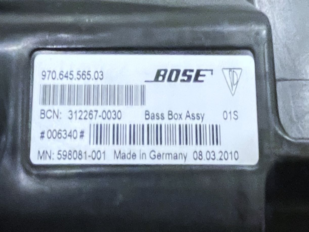 Bose-Klangpaket-Subwoofer, passend für Porsche Panamera