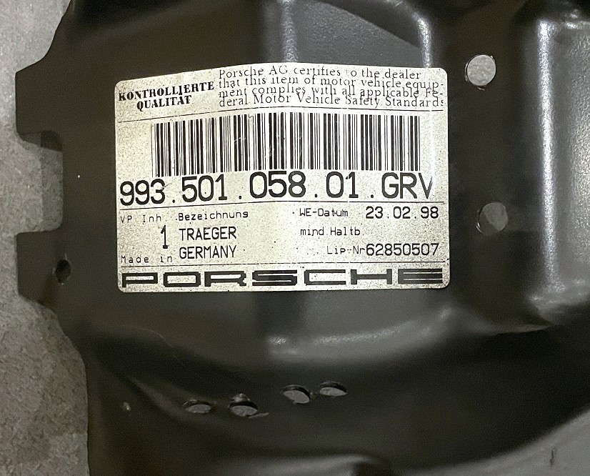 Sitzträger, neu, passend für Porsche 993