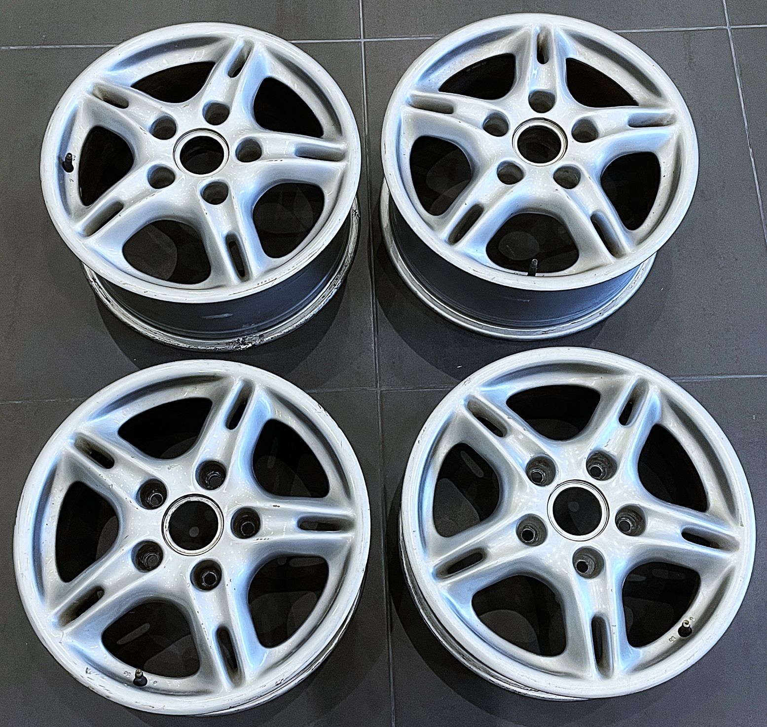 Alufelgen 6 + 7 J 16, original, passend für Porsche Boxster 986