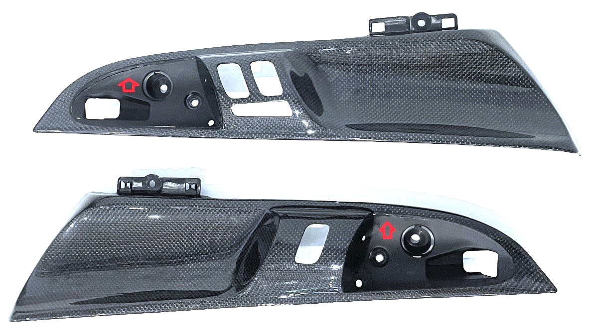 Carbon-Türverkleidungsblenden, original, passend für Porsche 997 Carbio