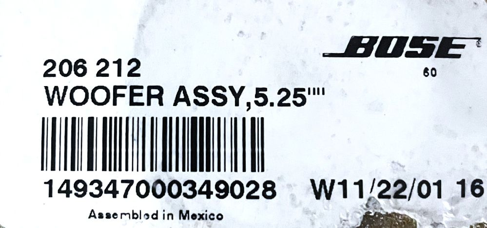 BOSE-Subwoofer-Lautsprecher, passend für Porsche 996
