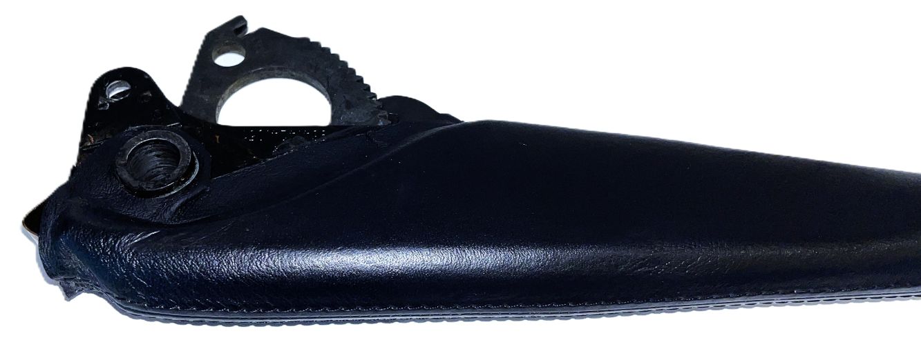 Tequipment-Leder / Alu-Handbremshebel schwarz, original, passend für Porsche 993