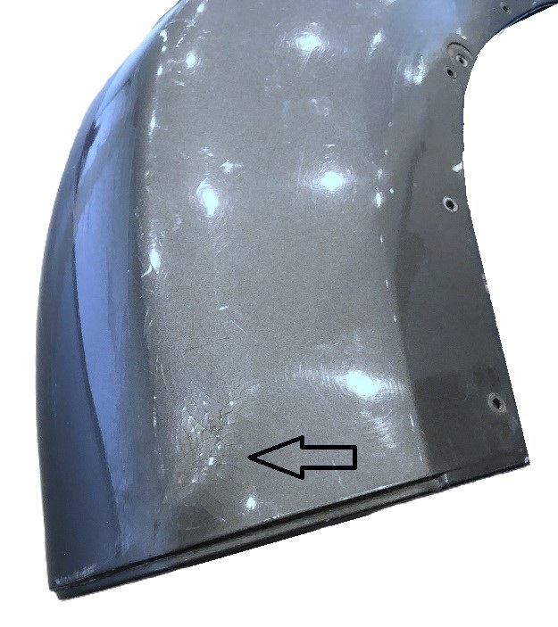 Stoßstangenteil hinten, original, passend für Porsche 964