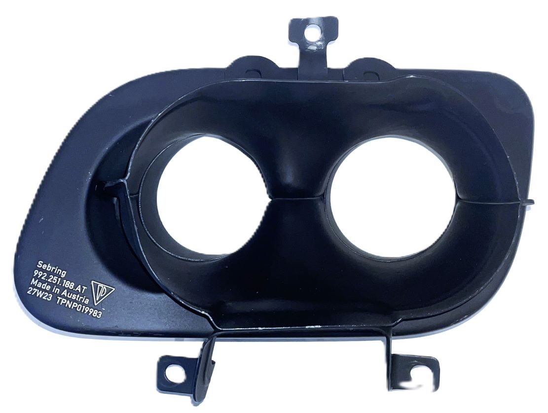 Sebring-Doppelendrohr schwarz, rechts, neu, passend für Porsche 992