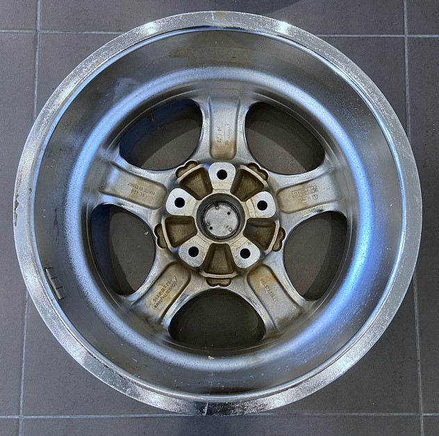 Chrom-Cup-Alufelgen 7 + 8 J 17, original, passend für Porsche 964
