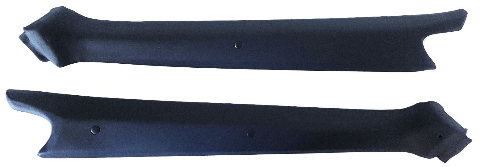 Leder-A-Säulenverkleidung schwarz, links und rechts, passend für Porsche 914