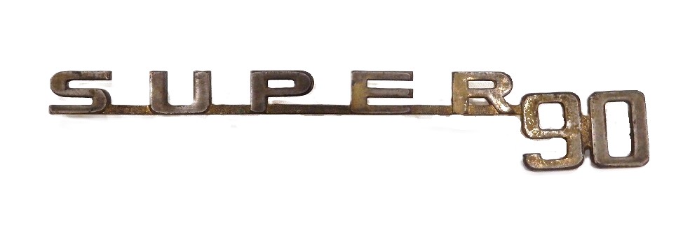 Hauben-Schriftzug "Super90", original, passend für Porsche 356