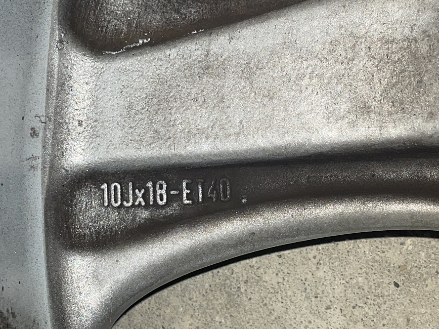 Turbo-Alufelge 10 J 18 ET 40, einzeln, passend für Porsche 993