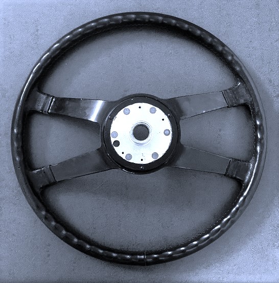 Leder-Lenkrad schwarz, passend für Porsche 914