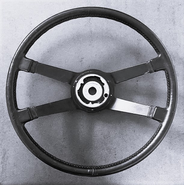Leder-Lenkrad schwarz, passend für Porsche 914