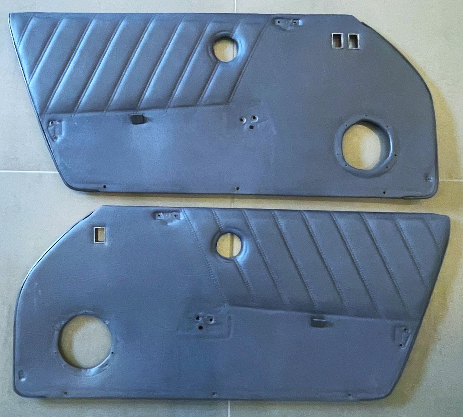 Kunstleder-Türtafel-Verkleidungen marineblau, passend für Porsche 911