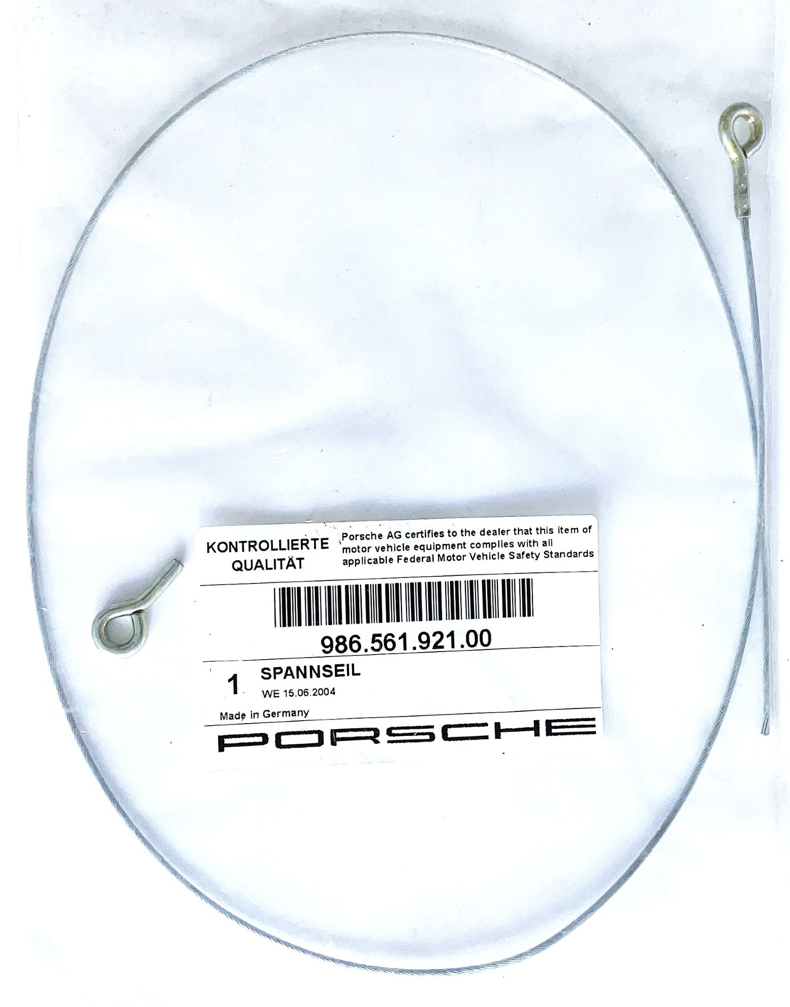 Spannseil, neu, passend für Porsche Boxster 986