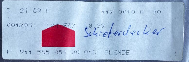 Tür-Tiefton-Lautsprecherblende, neu, passend für Porsche 911
