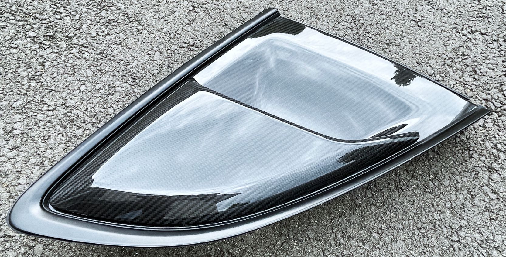 Carbon-Weissach Lufteinlass rechts, neu, passend für Porsche 718 Cayman 982 GT4 RS