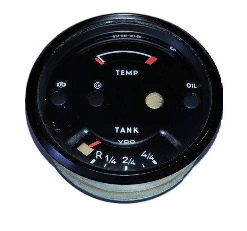Kombiinstrument Tank / Temp, passend für Porsche 914/4 und 914/6