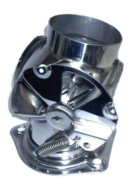 Edelstahl-Heizklappe rechts, neu, passend für Porsche 911 / 912