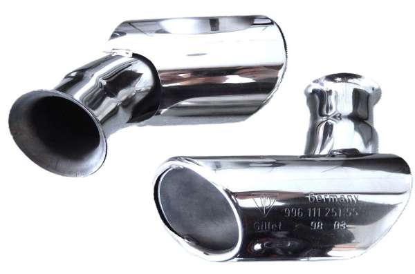 Chrom-Endrohre "Gillet", neu, passend für Porsche 996 C2 / C4 / GT3