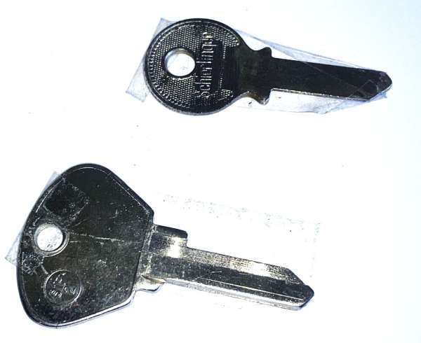 Schlüssel-Rohlinge, neu, passend für Porsche 356