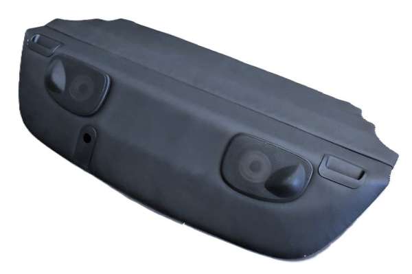 Turbo-Leder-Heckablage mit Lautsprecher schwarz, passend für Porsche 993 Coupe