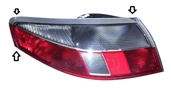 Rückleuchte rot/weiß, passend für Porsche 996