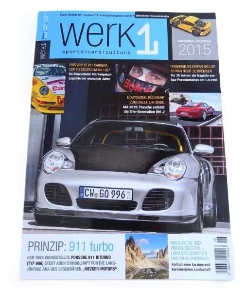 Porschefahrer-Zeitschrift "Werk1", neu