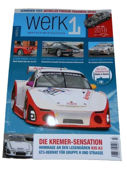 Porschefahrer-Zeitschrift "Werk1", neu