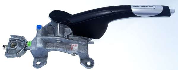 Turbo-Handbremshebel Alu / Leder schwarz, original, passend für Porsche 996