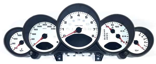 Kombiinstrument bis 330 km/h, passend für Porsche 997 PDK (vor Facelift)