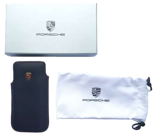 Leder-Handy-Schutzhülle, neu, original Porsche