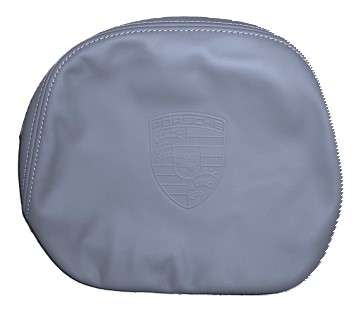 Leder-Kopfstützbezug mit Wappen vorn, passend für Cayenne 958